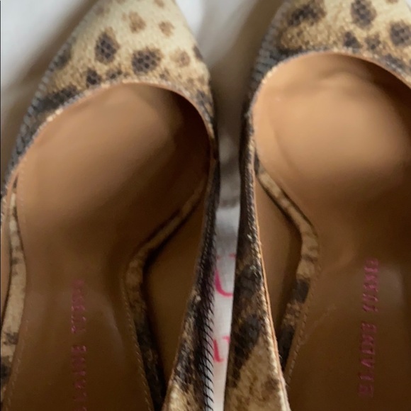 Elaine Turner Snake Print Leather Shoes - Size 8 - Picture 8 of 8